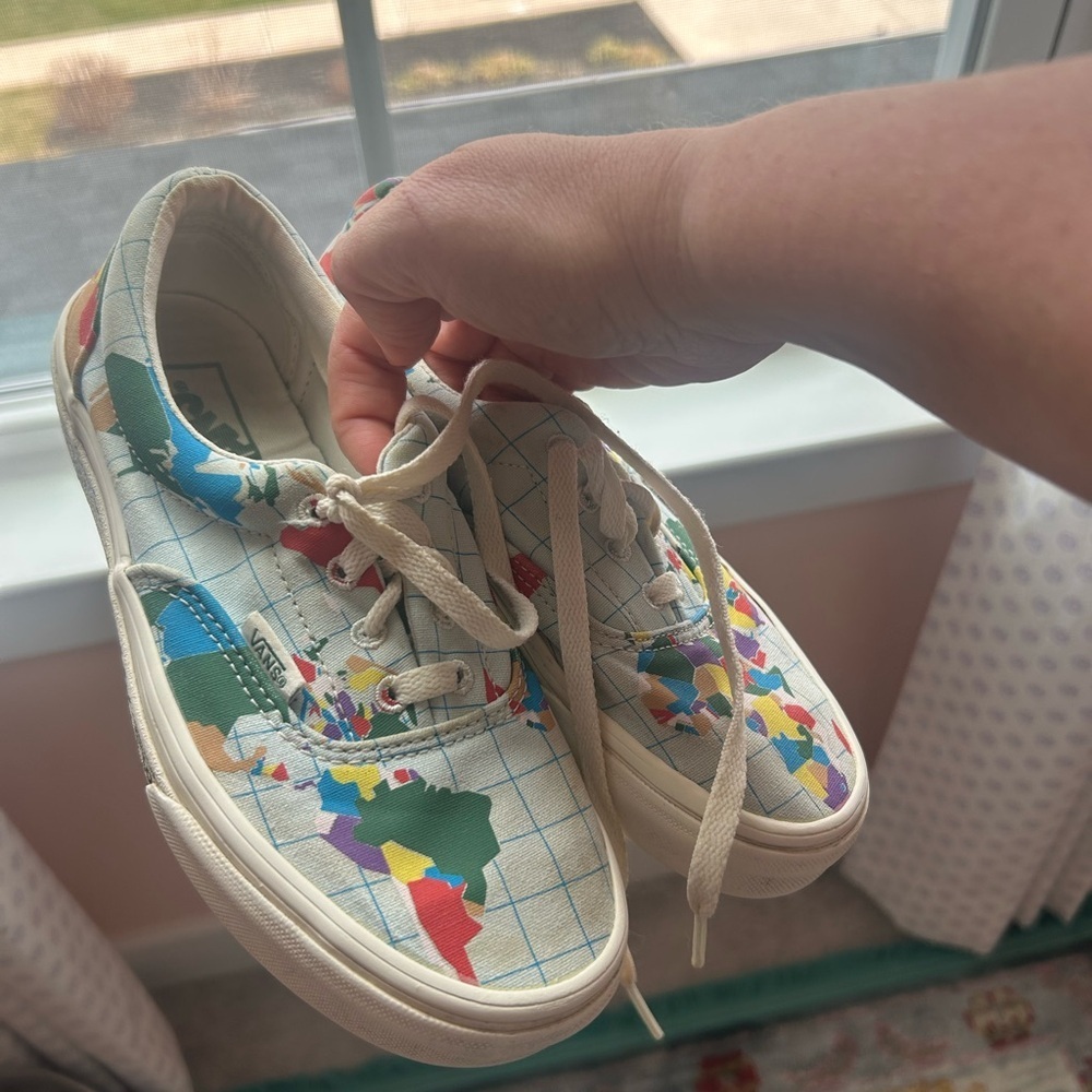 Vans Era X Save Our Planet Skate Shoes World Map Mens Size 3.5 Womens 5 - Picture 3 of 6